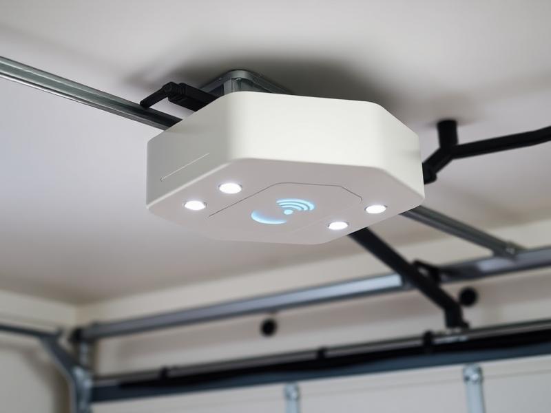 Smart garage door opener with WiFi technology installed by Salem Garage Doors